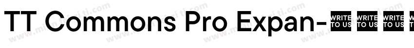 TT Commons Pro Expan字体转换